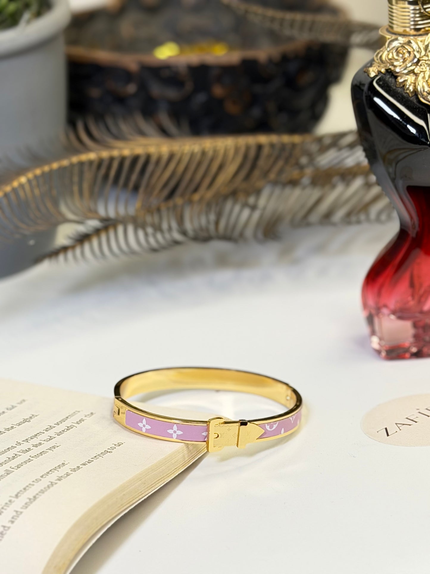 Pink LV Buckle