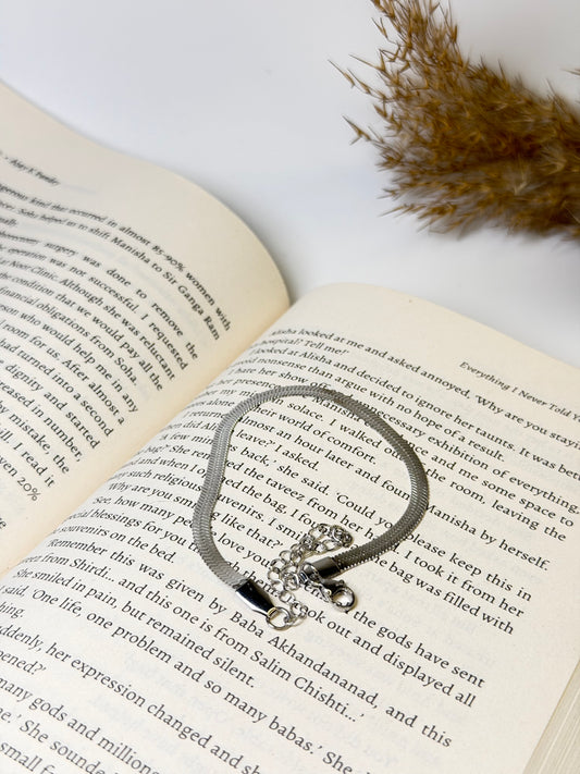 Zafira Grace Silver Anklet