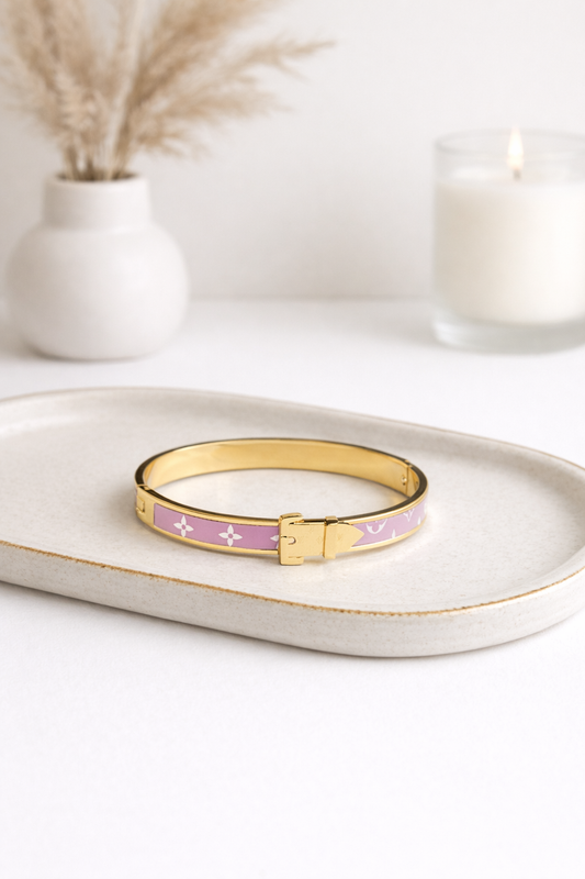 Pink LV Buckle