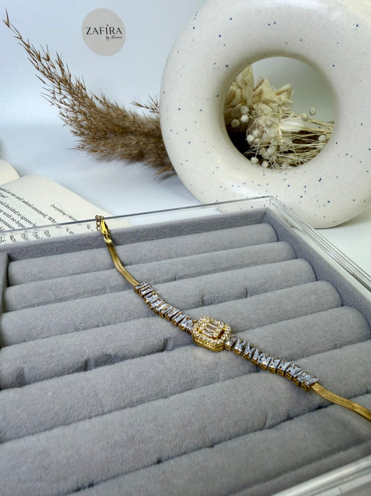 Crystal Bracket Bracelet