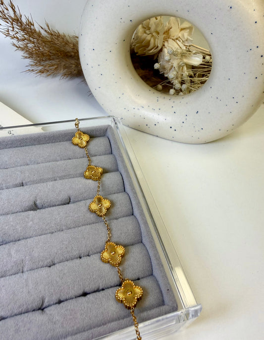 Golden Clover Bracelet