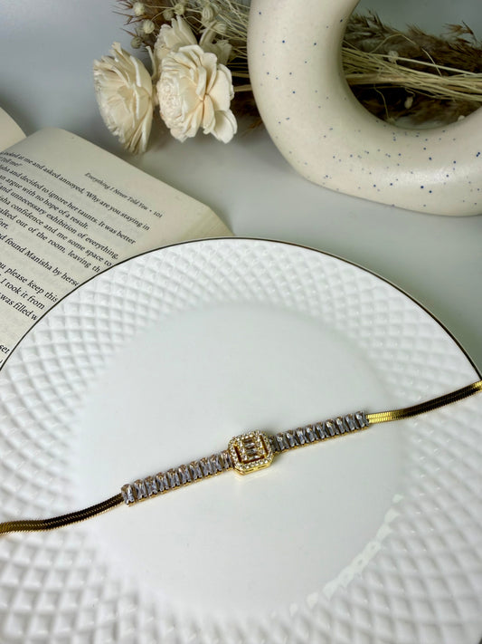 Crystal Bracket Bracelet
