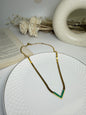 Green V Snake Chain